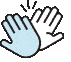 icon clap animated