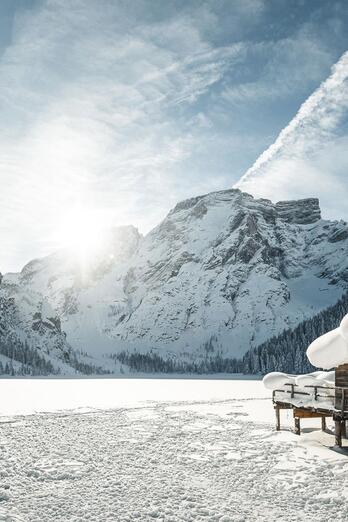 Pragser Wildsee im Winter